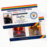 Carnet Pride Personalizado LGTBI con Foto, Nombre y Mensaje