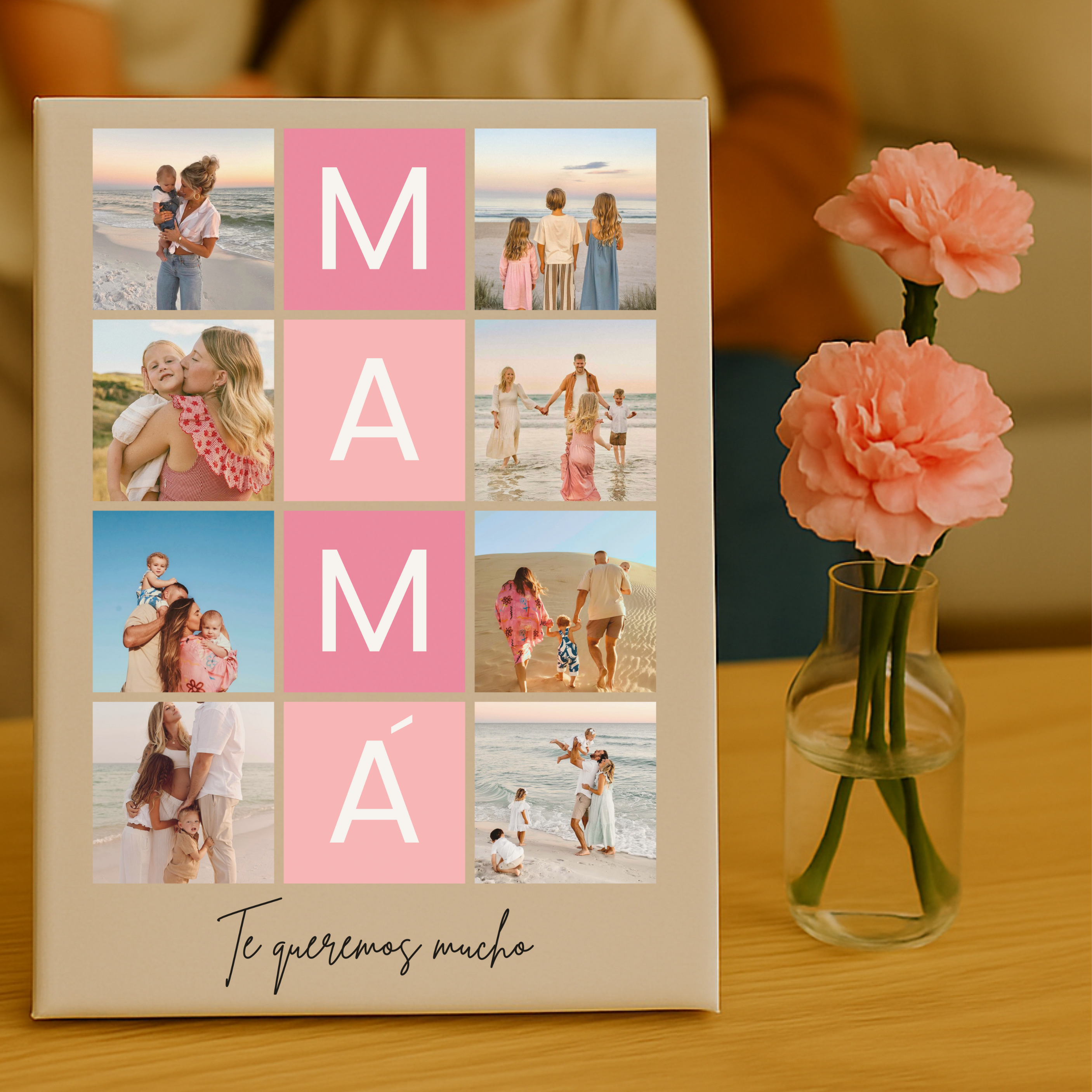 Lienzo MAMÁ 8 fotos personalizado