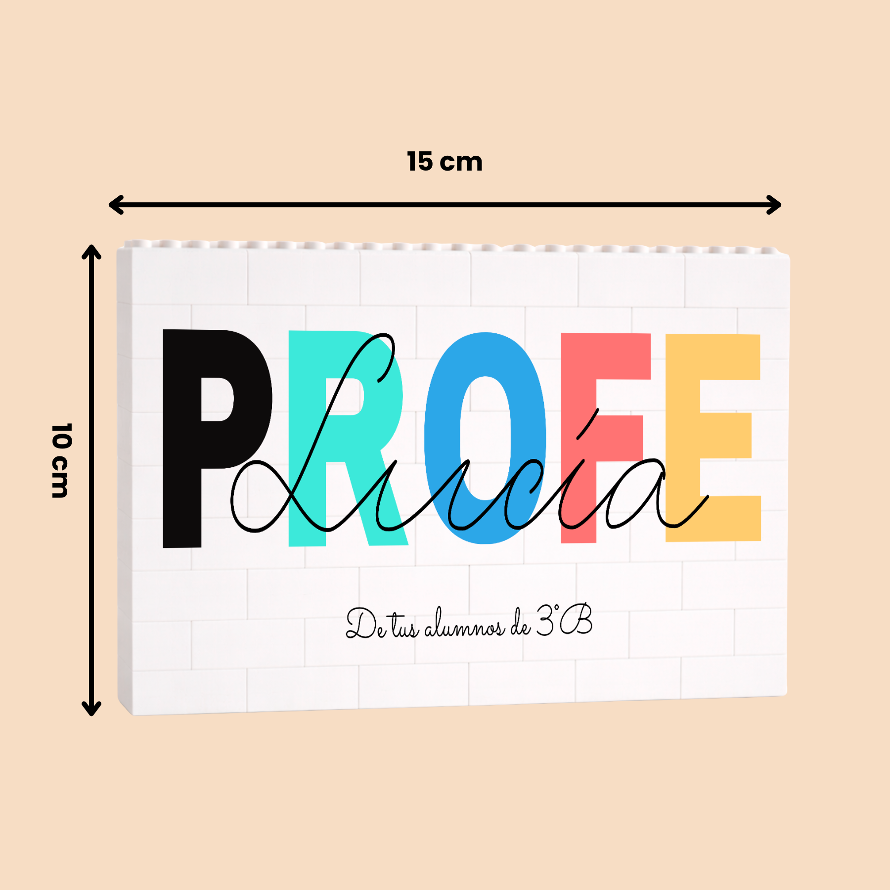 Puzzle Personalizado Profe con Texto