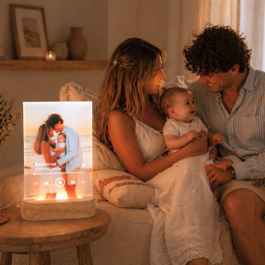 Lámpara Spotify con base de Luz | Idea de regalo personalizado | Regalo día del padre | Regalo para mi novia | Regalo para mi novio | Crear placa SPOTIFY | Placa de música PERSONALIZADA | Placa de cristal Spotify | Regalo Original y Especial | Metacrilato Spotify | Placas con tu diseño SPOTIFY | Regalo original | Cristal Plaque