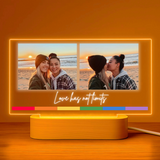 Lámpara Horizontal 2 Fotos y texto LGTBI