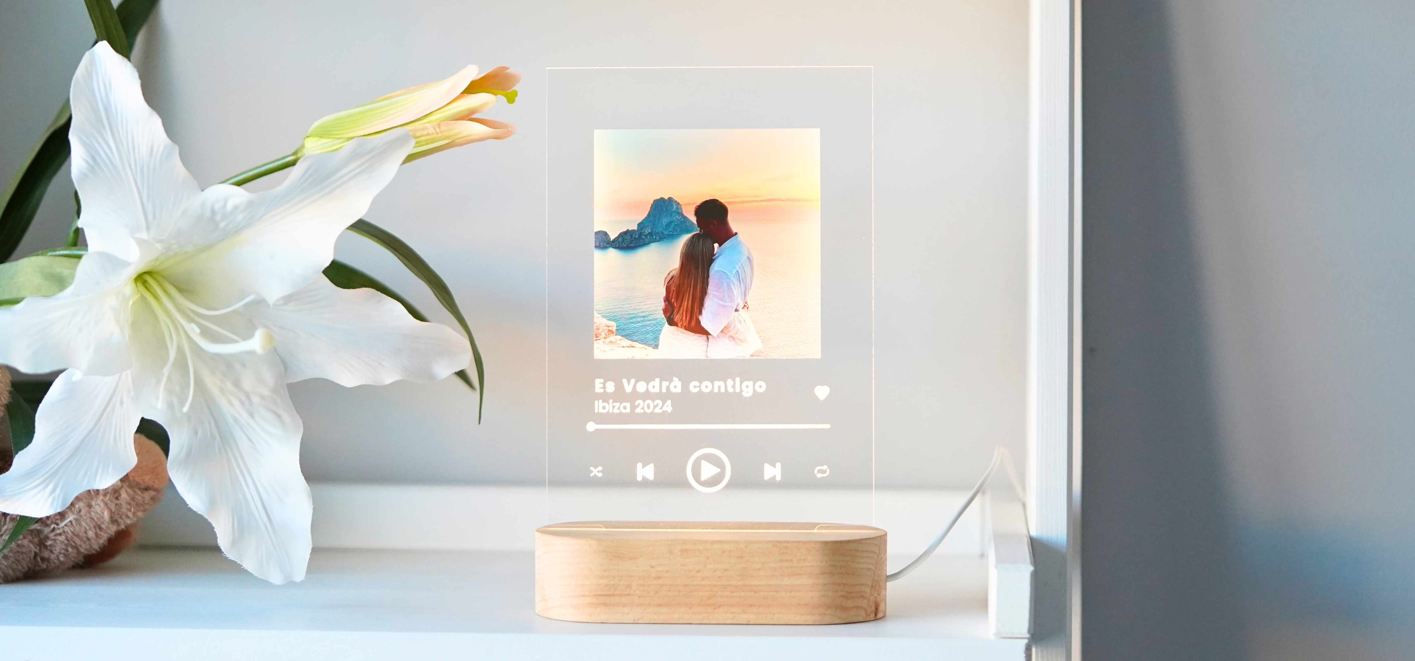 lámparas spotify personalizadas, regalos originales, productos personalizados