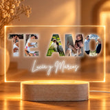 Lámpara Personalizada «TE AMO» con Fotos y Texto