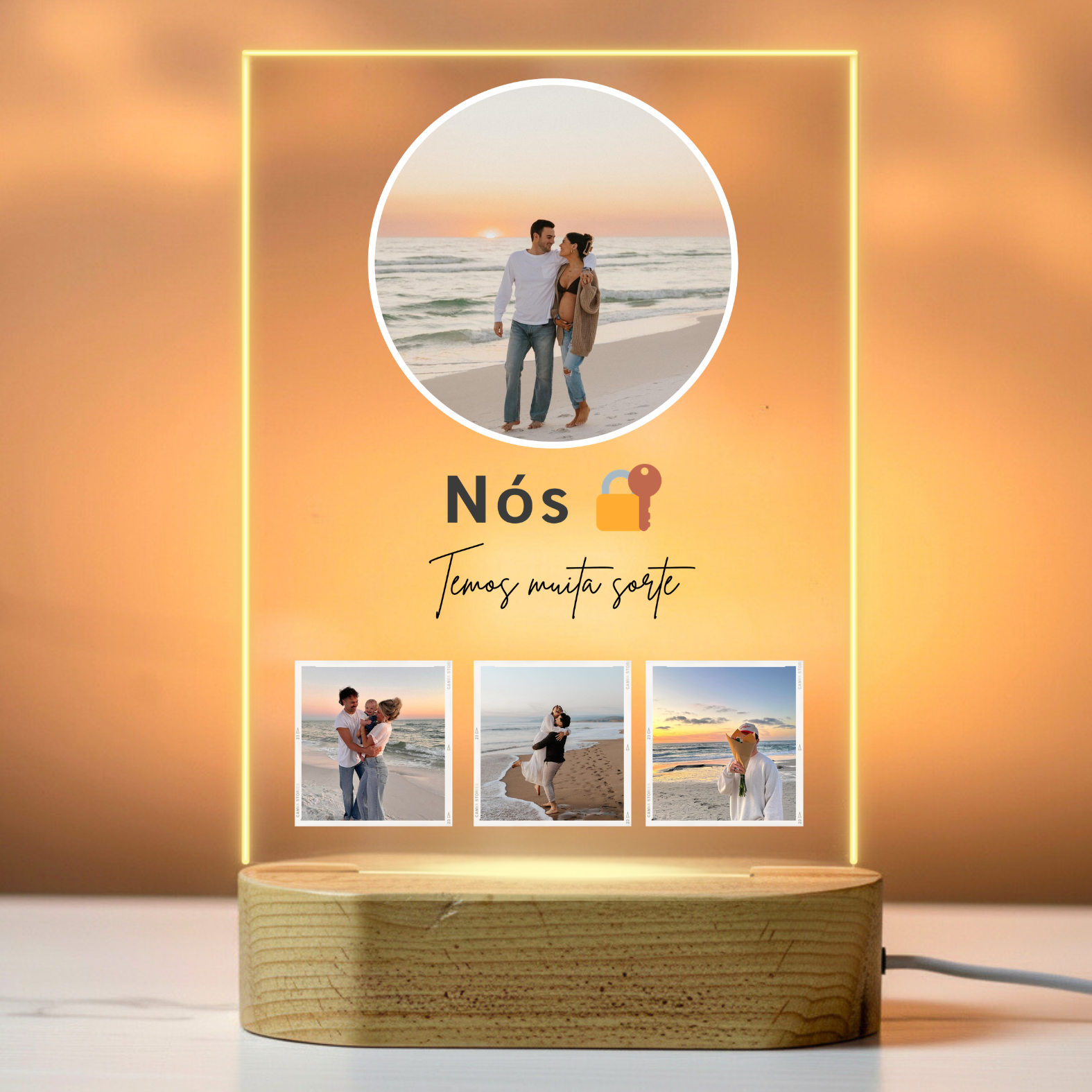 Nós lâmpada com dedicação PT