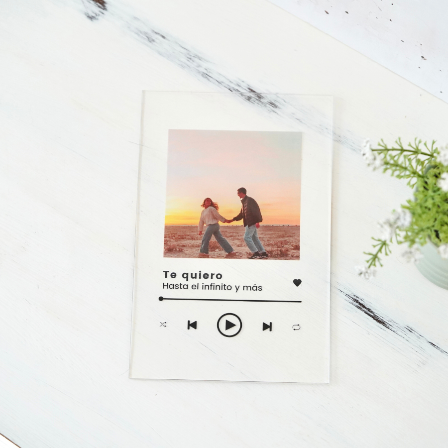 placa spotify ideal para parejas