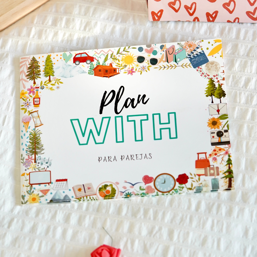  Plan With 50 planes sorpresa para hacer en pareja. Álbum de fotos inolvidable. El mejor regalo. Crea recuerdos inolvidables.Planes en pareja | Idea de regalo | Libro de retos en pareja | Planes divertidos en pareja | Regalos para mi novia | Qué hacer con mi pareja | Cristal Plaque