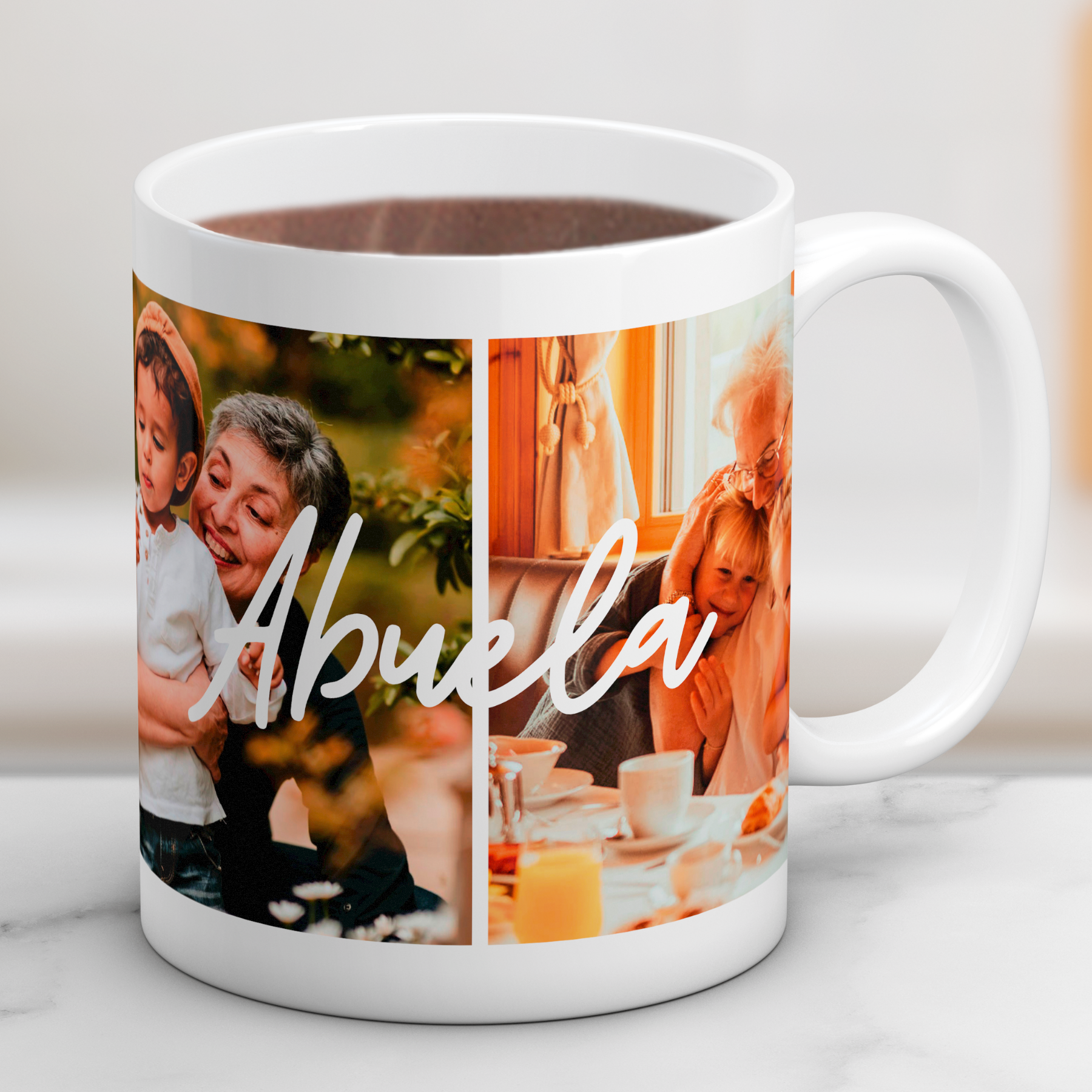 Taza ABUELA con dos Fotos