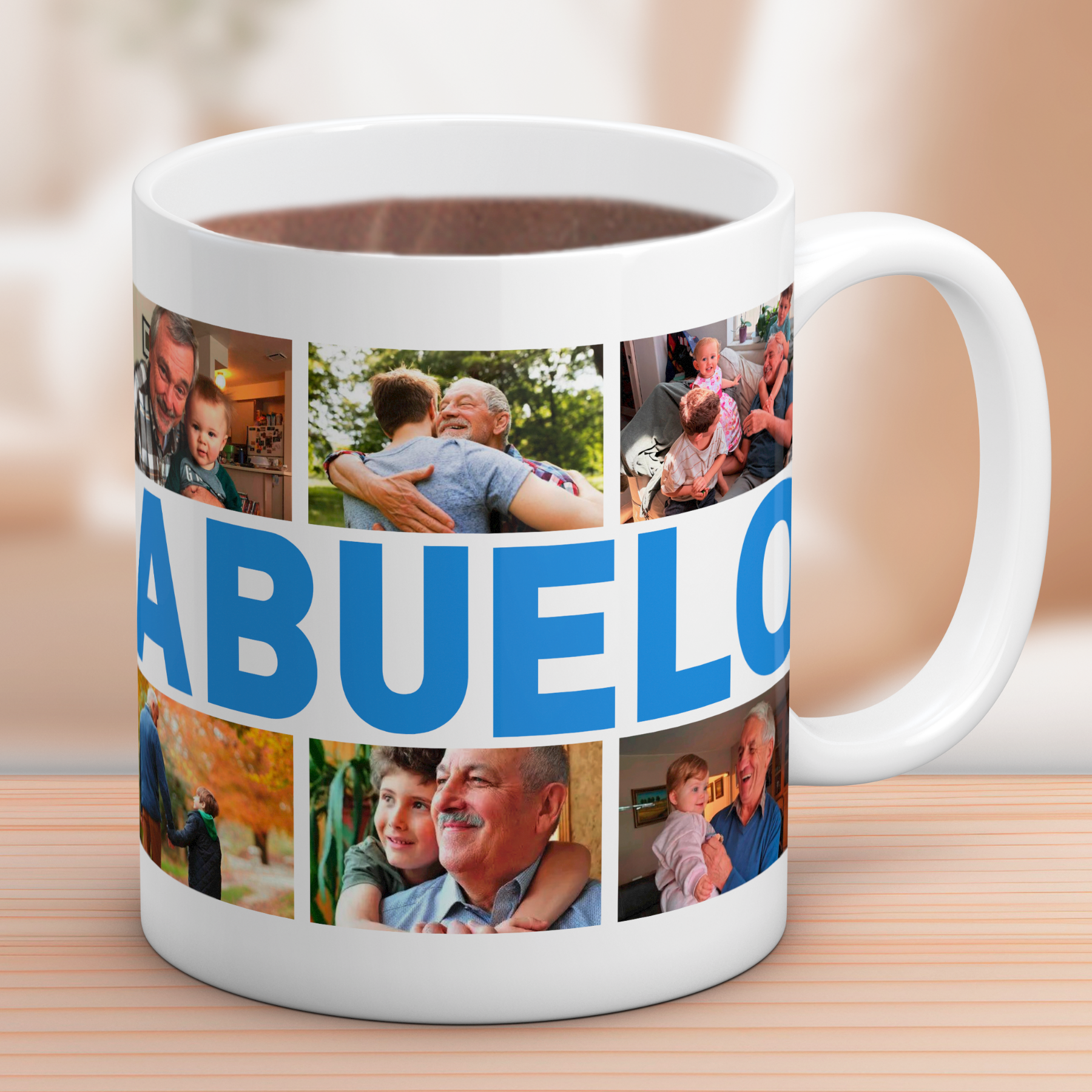 Taza Collage ABUELO con 6 Fotos