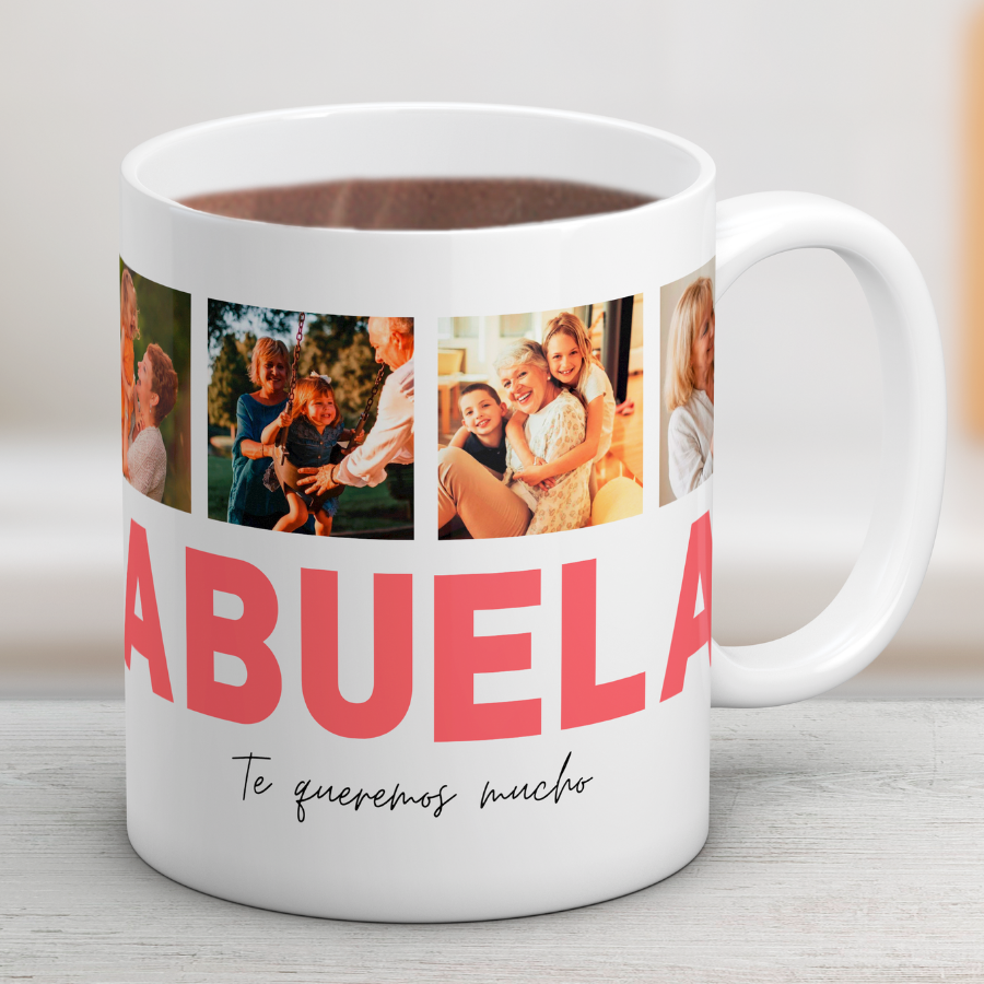 Taza ABUELA con 4 Fotos