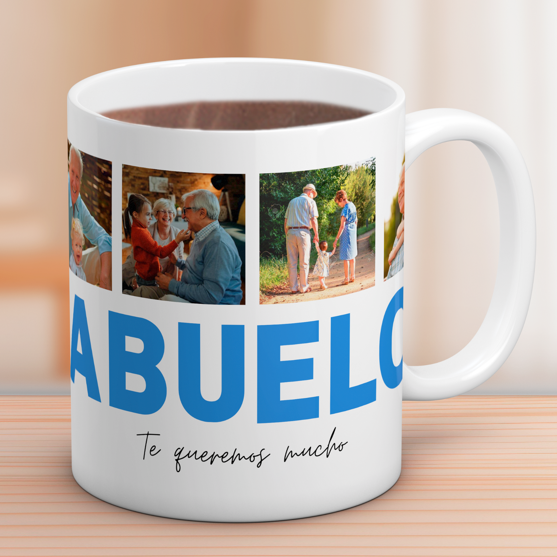 Taza ABUELO con 4 Fotos