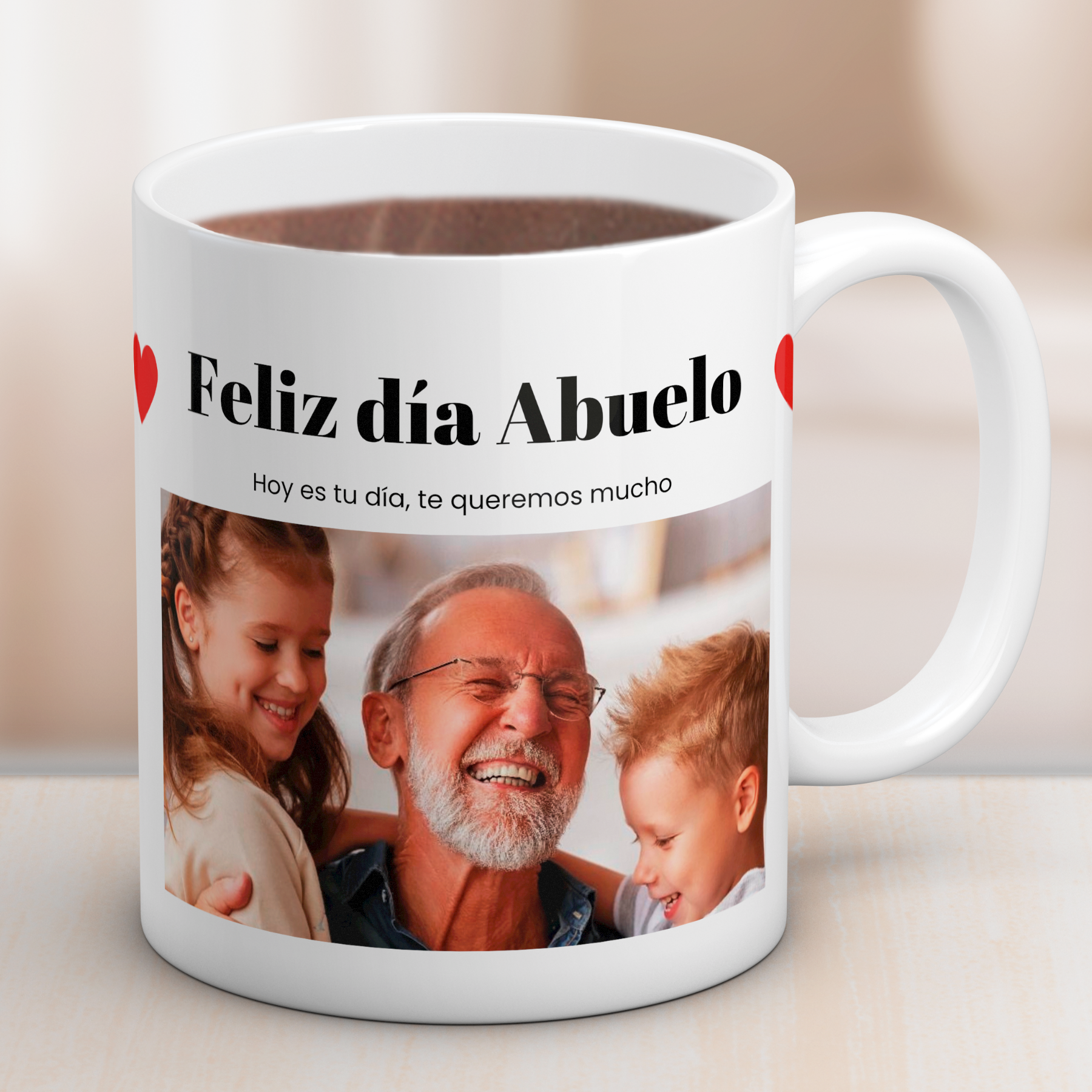 Taza Feliz Día Abuelo con Foto