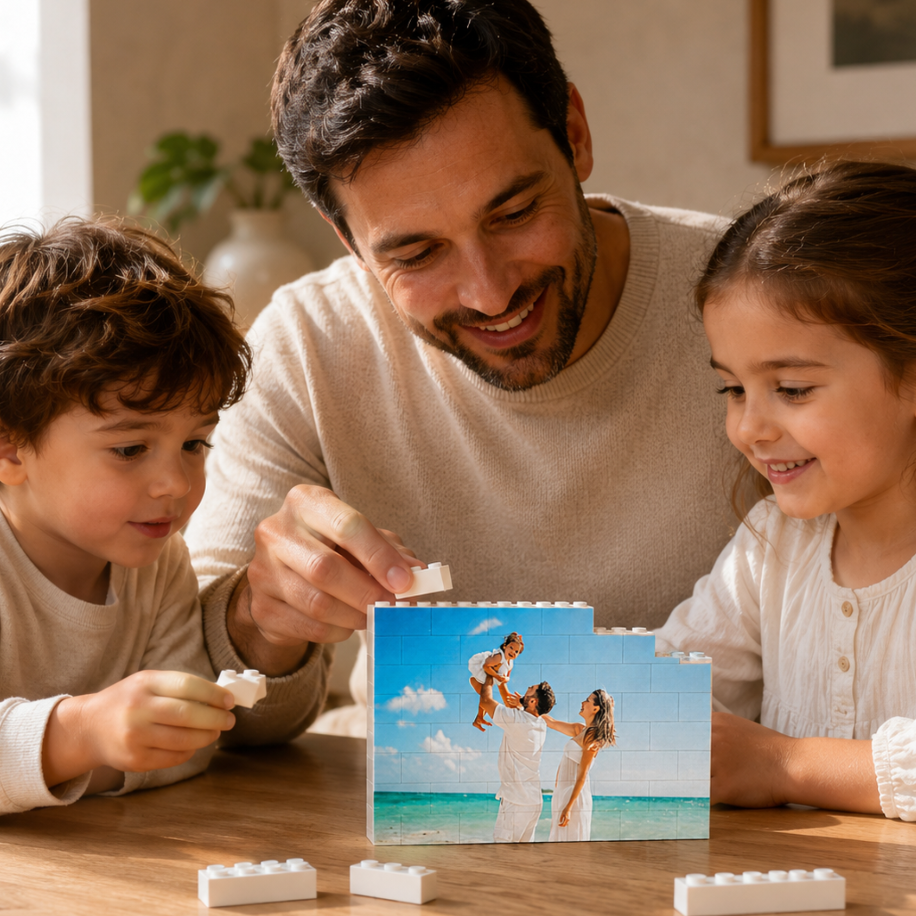 Puzzle Personalizado para Papá con Foto Completa