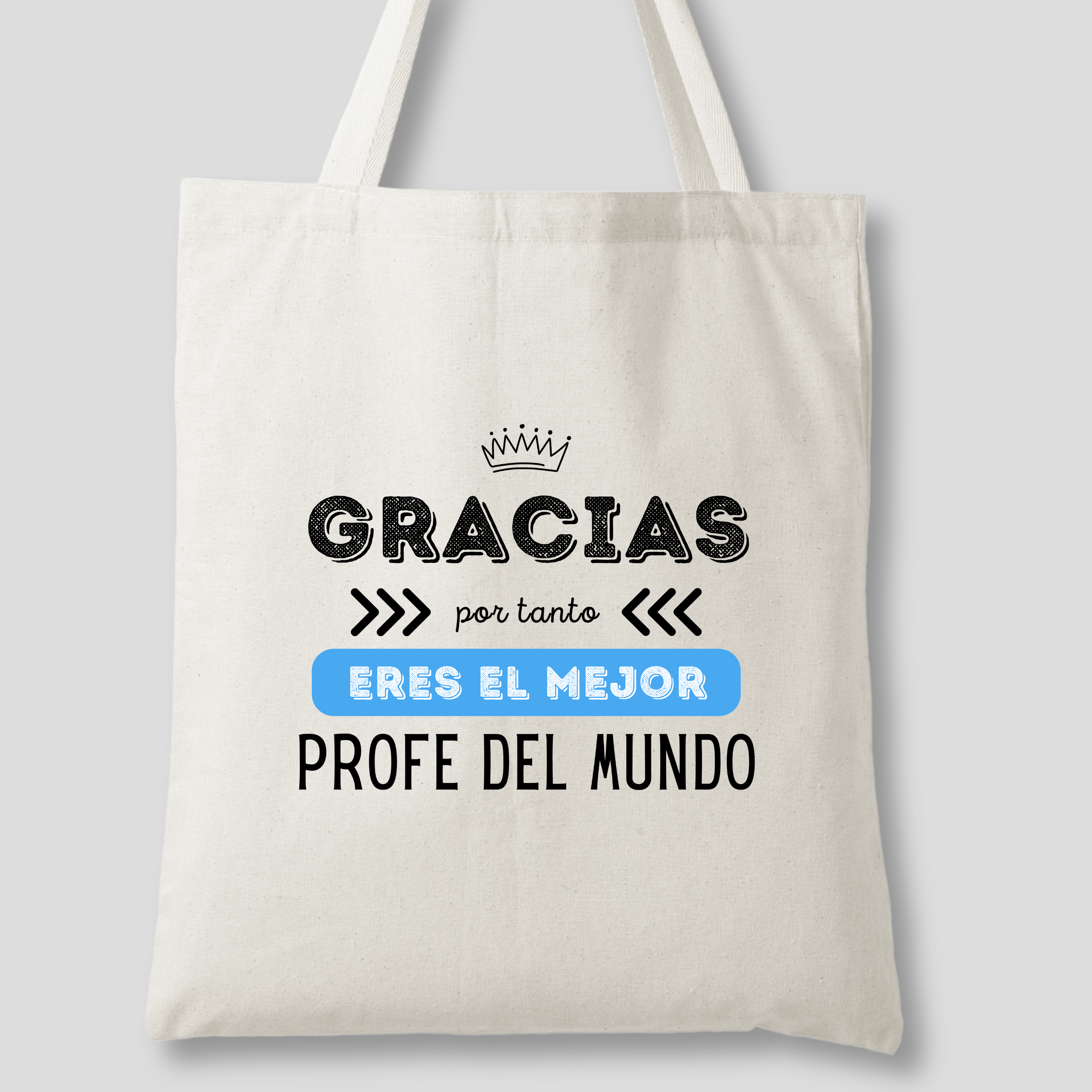 Tote Bag Gracias Profe, ¿ Buscas un regalo de fin de curso ?📚 , descubre nuestras Tote Bag personalizadas para ti o tu profesor o profesora favoritos: especiales, emotivas y listas en 48h. ¡ Sorprenderás !
