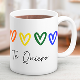 Taza Corazones de colores