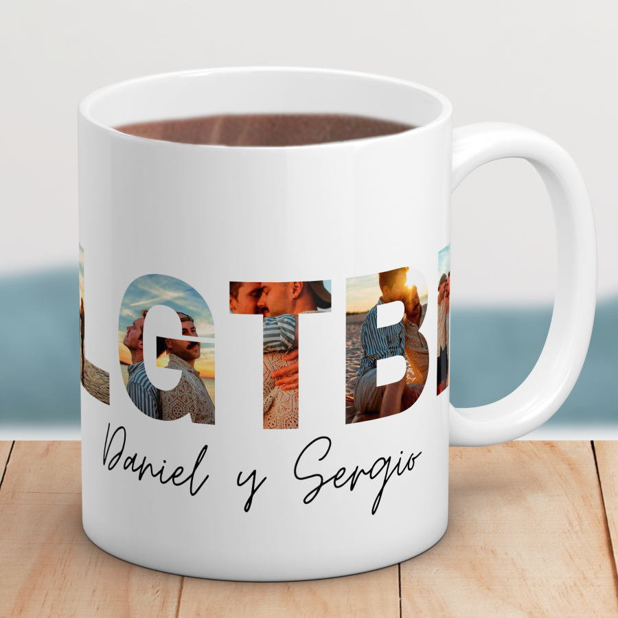 Disfruta cada día de una taza llena de color, orgullo y significado. Su diseño inspirado en el colectivo LGTBI convierte cada café o té en un pequeño recordatorio de amor, diversidad y libertad.