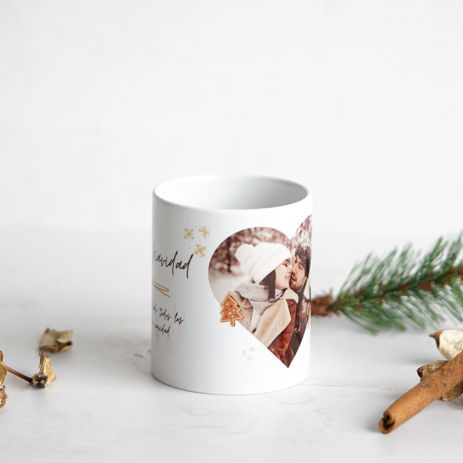 Taza ideal para regalar estas navidades con la foto más especial para sorprender a la persona especial y que el café tengan un sabor único