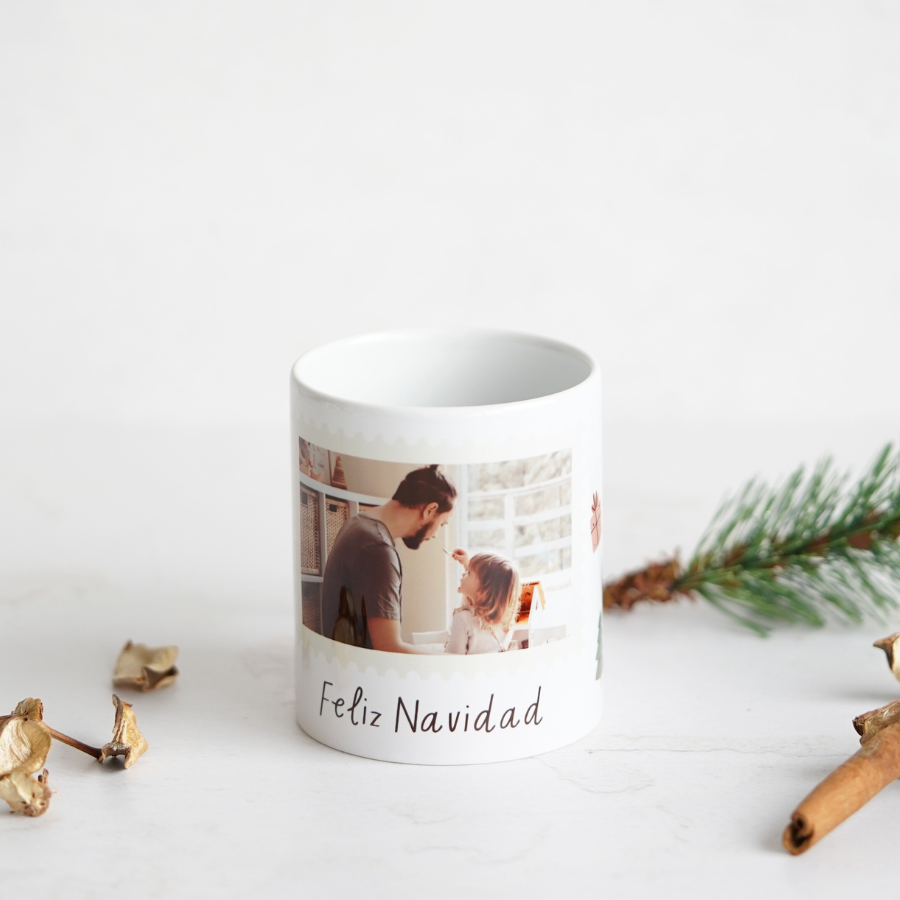 Taza ideal para regalar estas navidades con la foto más especial para sorprender a la persona especial y que el café tengan un sabor único