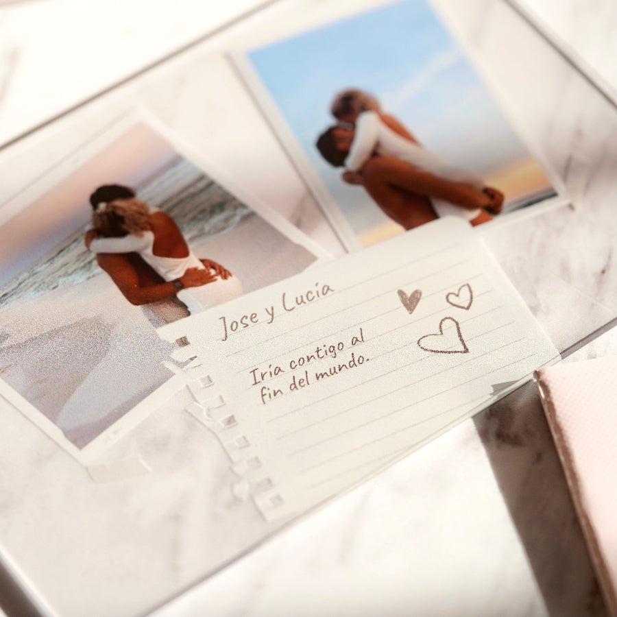 Regalo original personalizado | Cristal Plaque | Ideas de regalo | Placa de cristal con fotos y notas | Regalo aniversario | Marco con foto personalizado | Que regalar a mi novio | Regalos para mi novia